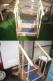 Plain Wood Safety Steps - TWO HANDRAILS - £75